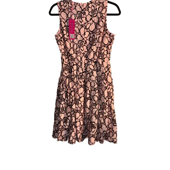 Ultrapink Womens Sleeveless Lace Overlay Dress M Pink & Black - Picture 9 of 16